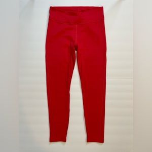Outdoor Voices Heather Red Tech Sweat 7/8 Leggings Women’s Size Medium